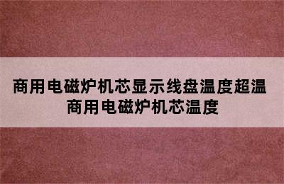 商用电磁炉机芯显示线盘温度超温 商用电磁炉机芯温度